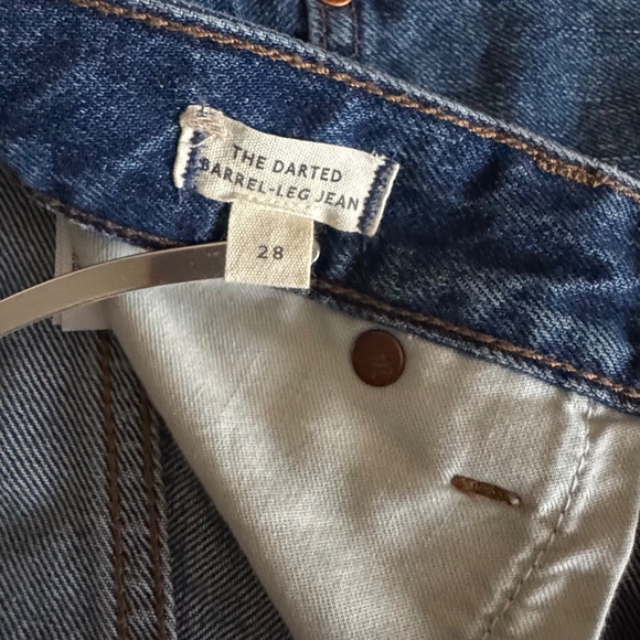 Madewell The Darted Barrel Leg Jean - 28 - Irmo Wash - XLNT - Picture 5 of 5